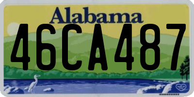 AL license plate 46CA487