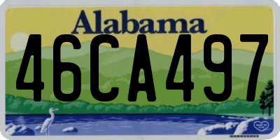 AL license plate 46CA497