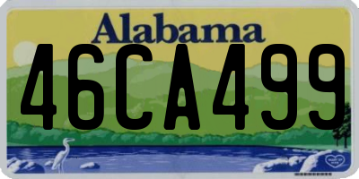 AL license plate 46CA499