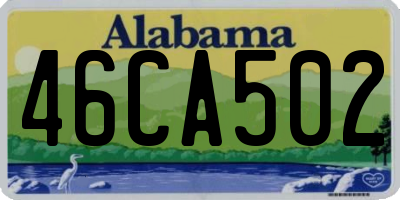 AL license plate 46CA502