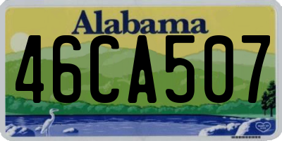 AL license plate 46CA507