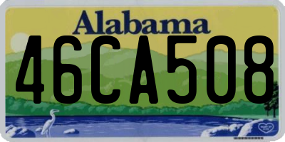 AL license plate 46CA508