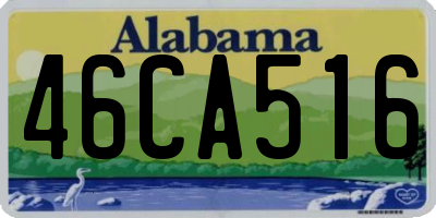 AL license plate 46CA516