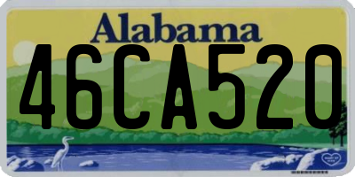 AL license plate 46CA520