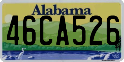 AL license plate 46CA526