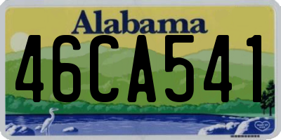AL license plate 46CA541