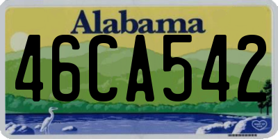 AL license plate 46CA542
