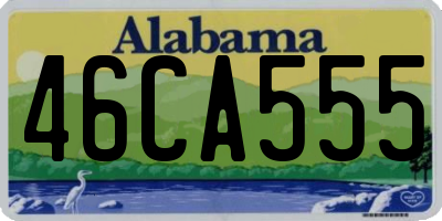 AL license plate 46CA555
