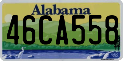 AL license plate 46CA558