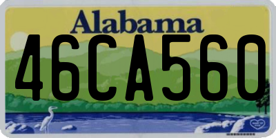 AL license plate 46CA560