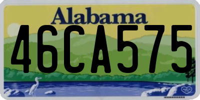 AL license plate 46CA575