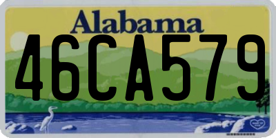 AL license plate 46CA579