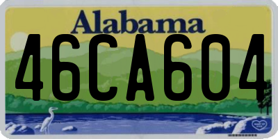 AL license plate 46CA604