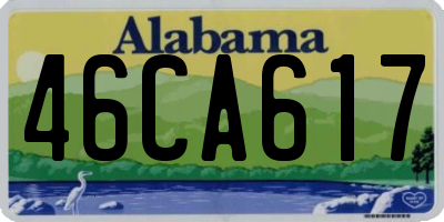 AL license plate 46CA617