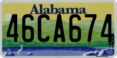 AL license plate 46CA674