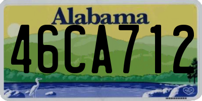 AL license plate 46CA712