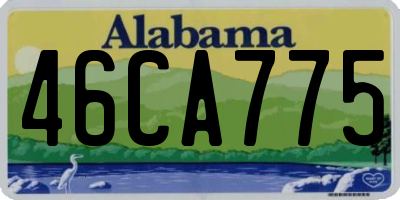 AL license plate 46CA775