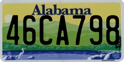AL license plate 46CA798