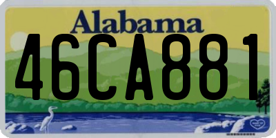 AL license plate 46CA881