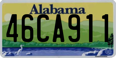 AL license plate 46CA911