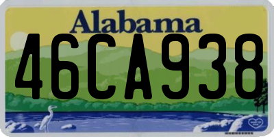 AL license plate 46CA938