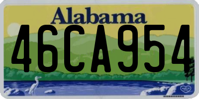 AL license plate 46CA954