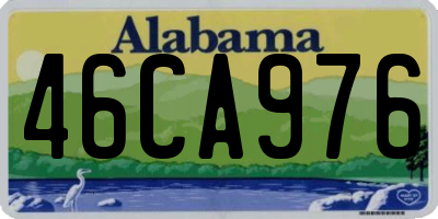 AL license plate 46CA976
