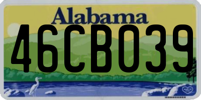 AL license plate 46CB039