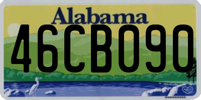 AL license plate 46CB090