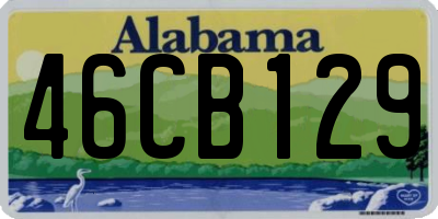 AL license plate 46CB129