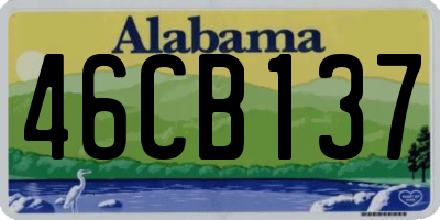 AL license plate 46CB137