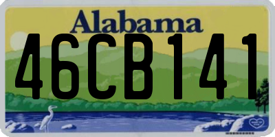 AL license plate 46CB141