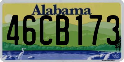 AL license plate 46CB173