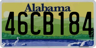 AL license plate 46CB184
