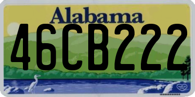 AL license plate 46CB222