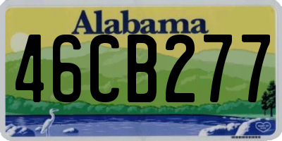 AL license plate 46CB277