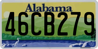 AL license plate 46CB279