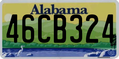 AL license plate 46CB324