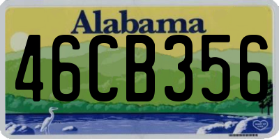 AL license plate 46CB356