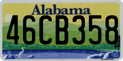 AL license plate 46CB358
