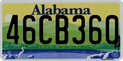 AL license plate 46CB360