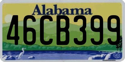 AL license plate 46CB399