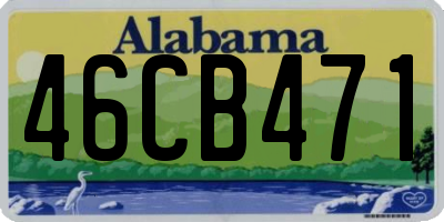 AL license plate 46CB471