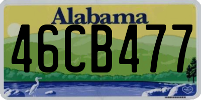 AL license plate 46CB477
