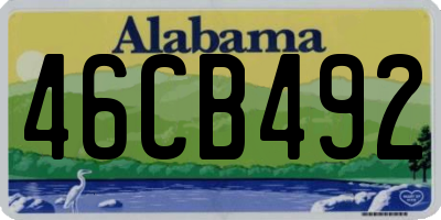AL license plate 46CB492
