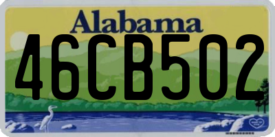 AL license plate 46CB502