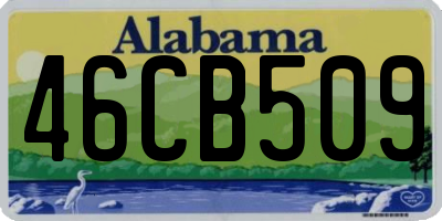 AL license plate 46CB509