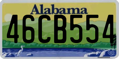AL license plate 46CB554