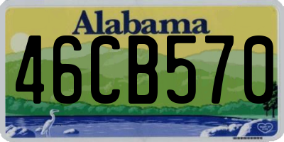 AL license plate 46CB570