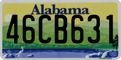 AL license plate 46CB631